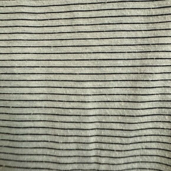 CALIA by Carrie Underwood Gray Striped Tee Side Slits Medium Activewear - Picture 6 of 7